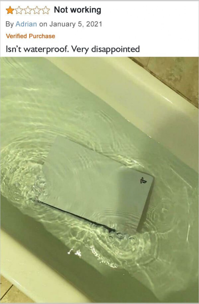 26. “PS5 Not Waterproof”