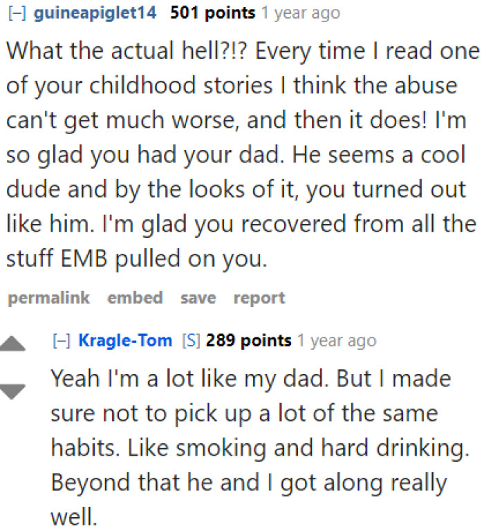 His dad may not be perfect, but he is a good father, nonetheless.