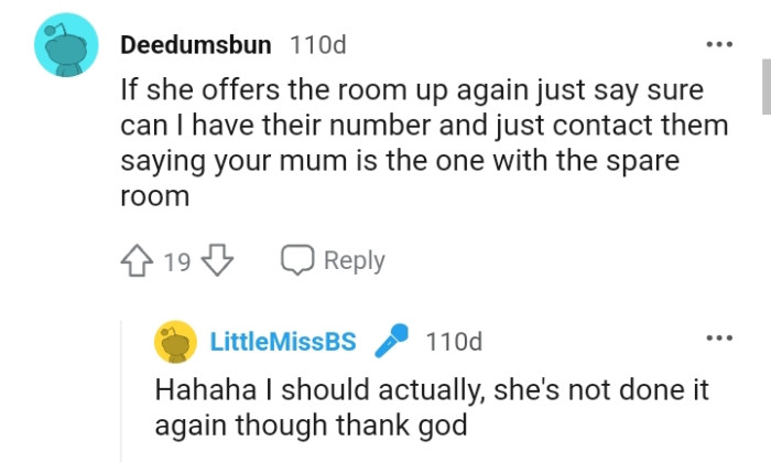 She's not done it again