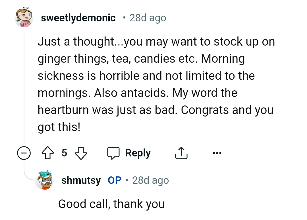 8. The OP should stock up on some things