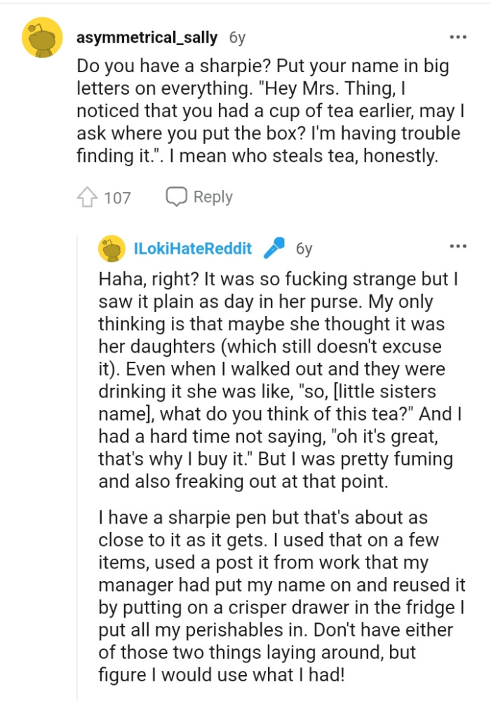 Who the heck steals tea?