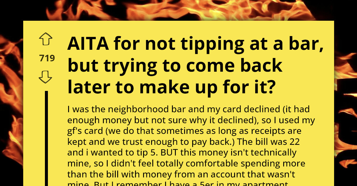 Man Shares How He Planned To Tip In Cash But Bartender's Sarcasm Changed Everything