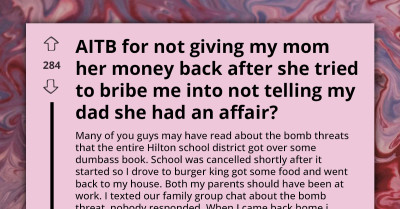 Mother Bribes Her Child to Be Quiet About Her Affair; Child Takes Money but Still Tells Father