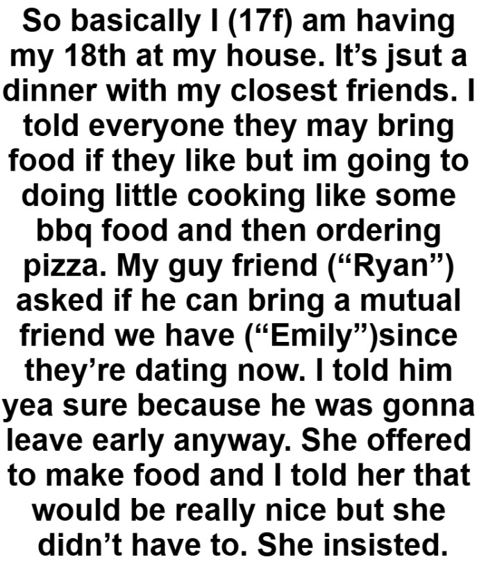 The OP kicks off her story saying...