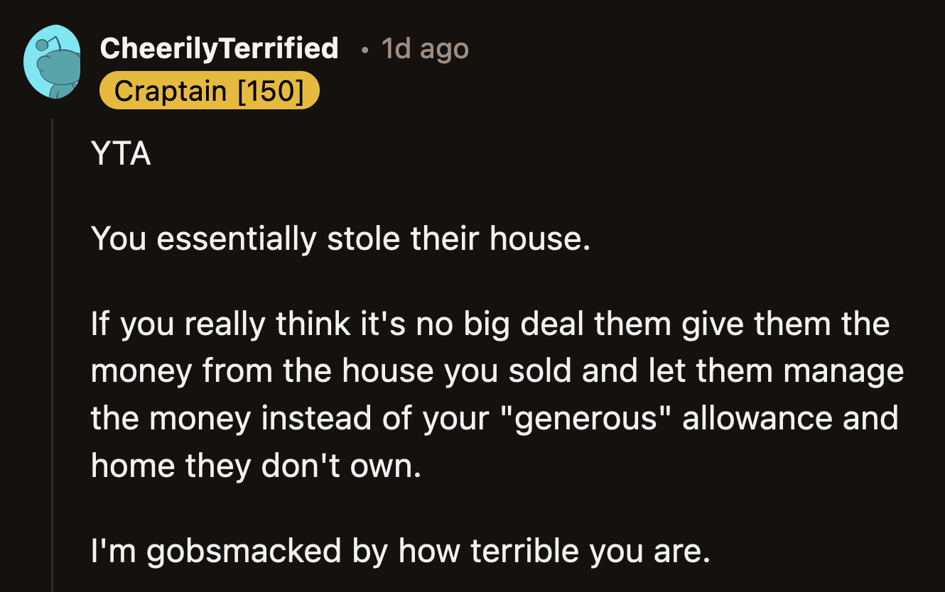 This sub-human OP did everything in their power to convince Redditors they were not a POS. It didn't work.