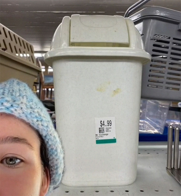 12. A dirty and used trash can for $5?