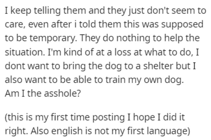 OP doesn't know what to do, so they turned to Reddit for guidance