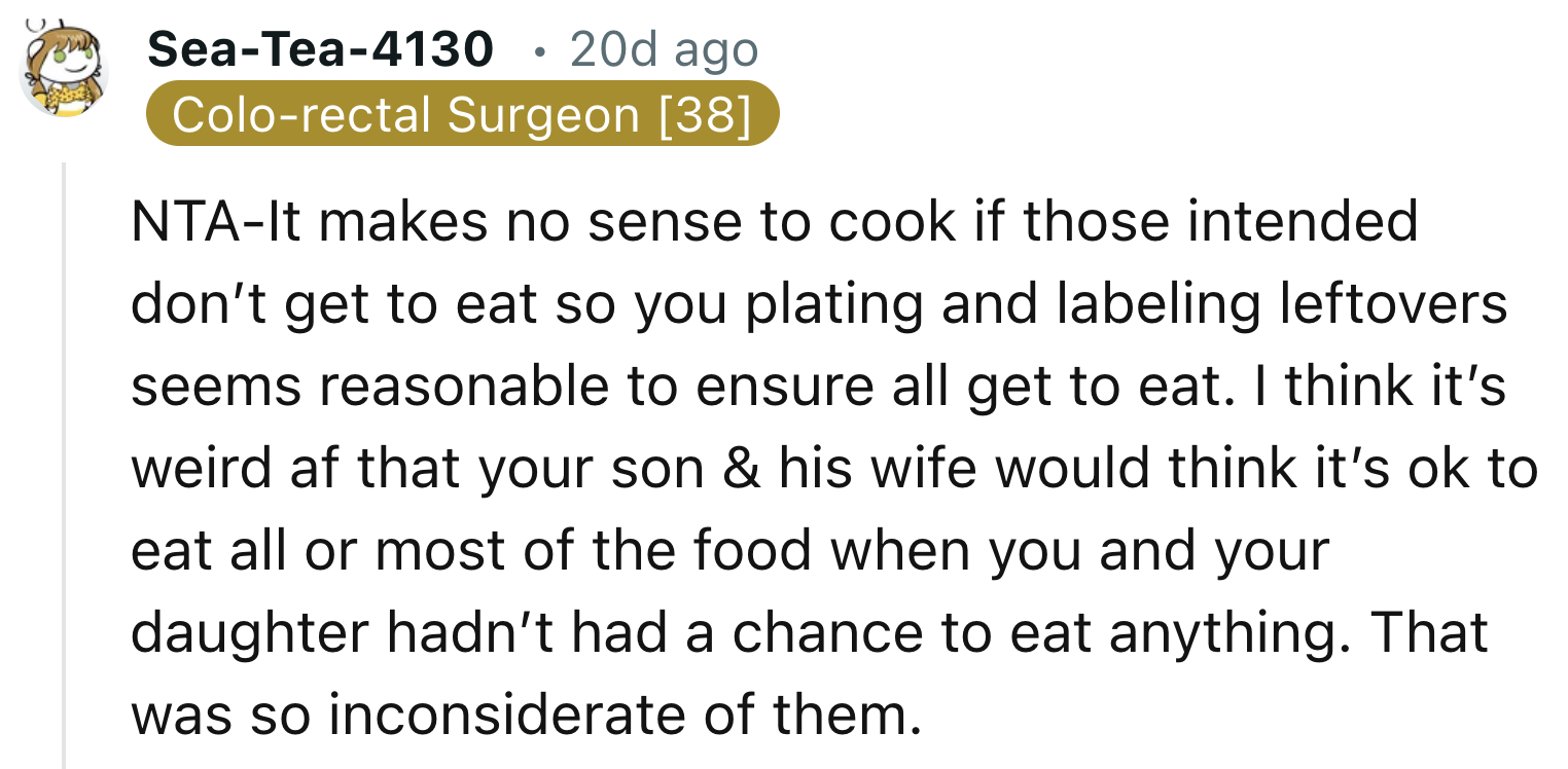 Makes No Sense to Cook If There Won't Be Enough for Everyone