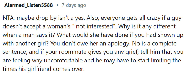 This Redditor does make a good point: