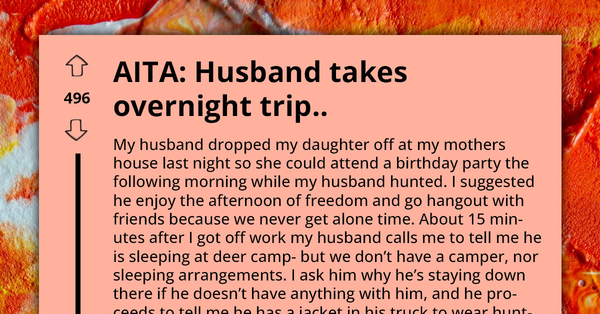 Wife Taken Aback By Husband's Sudden Deer Camp Overnight