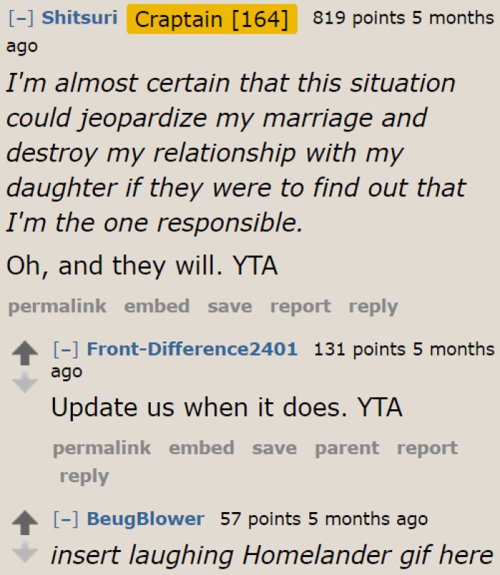 The moment they find out, his marriage will be over.