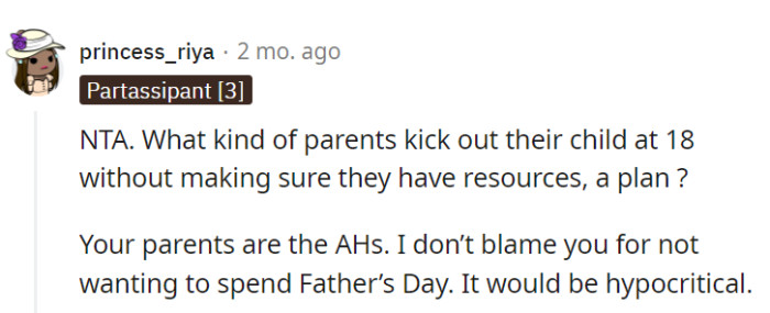 Right, don't be a hypocrite.