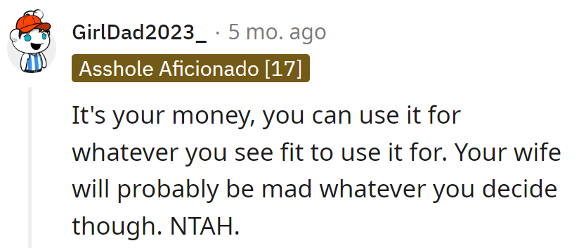 Financial freedom comes with a front-row ticket to marital drama!