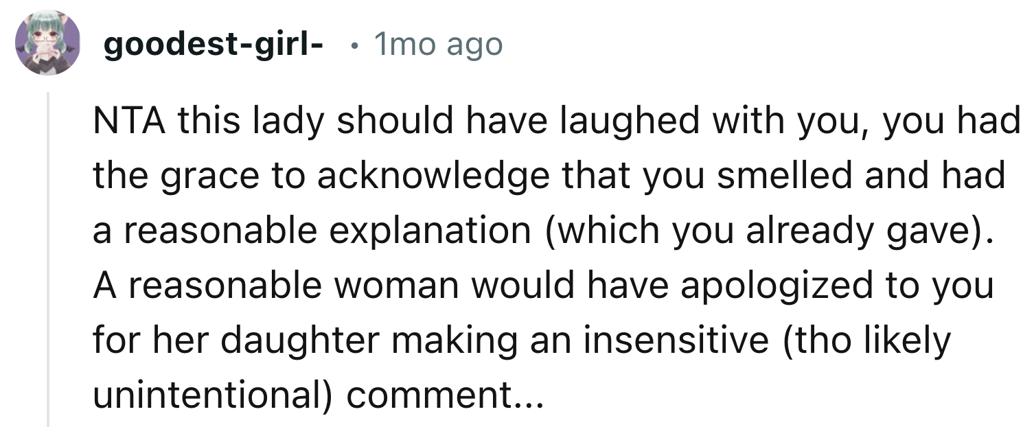 They Should Have Had An Explanation For Their Rude Comments