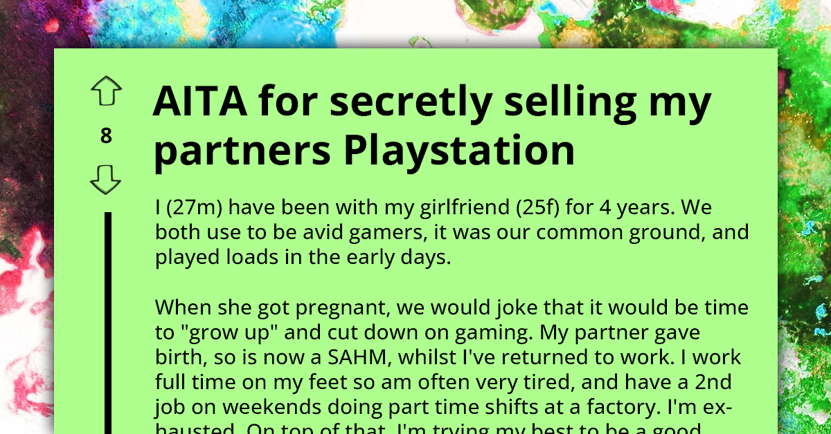 Working Boyfriend Sells His PS4 After Noticing That Girlfriend Has Been Negligent Toward Their Baby Because of Gaming