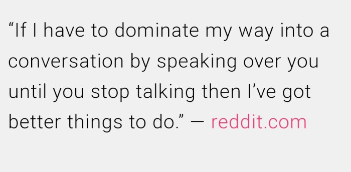 14. It’s a conversation, not the word Olympics