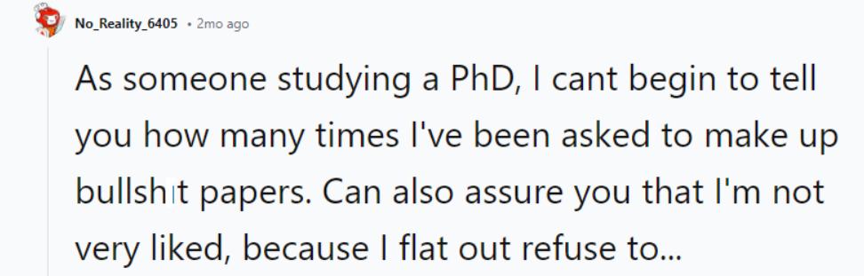 I can also assure you that I'm not very liked because I flat out refuse to...