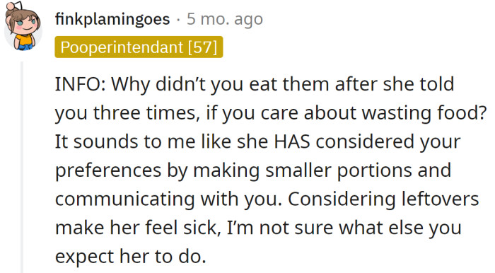 A Reddit user was curious about what the OP expected his wife to do