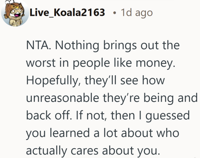 A lucky win has a way of sorting people faster than any family meeting.