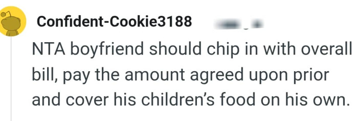 The boyfriend should be the one chipping in