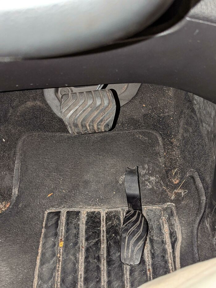 45. It's About To Be Towed To The Shop. I Was Cruising About 50mph And The Plastic Snapped