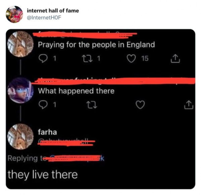 42. The People in England Live in England