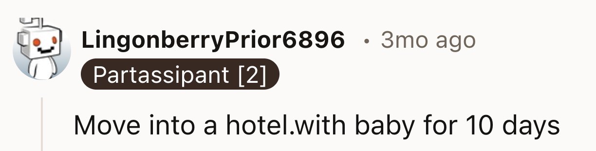 Moving Into A Hotel With Baby