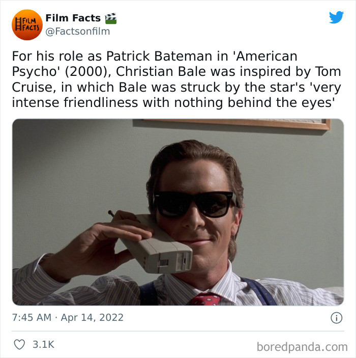 12. The movie American Psycho