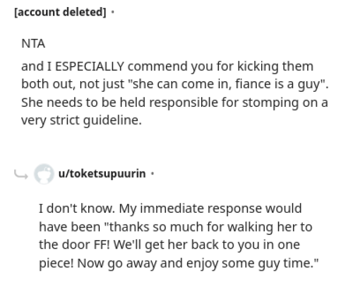 I would have done the same too because she needs to know that what she did was wrong.