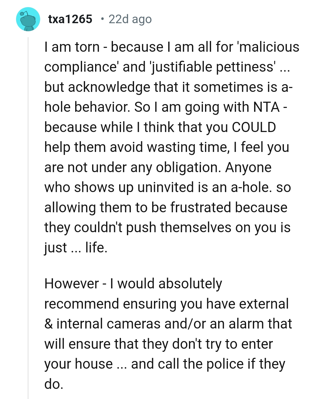 And the Comments from Other Redditors Roll In...