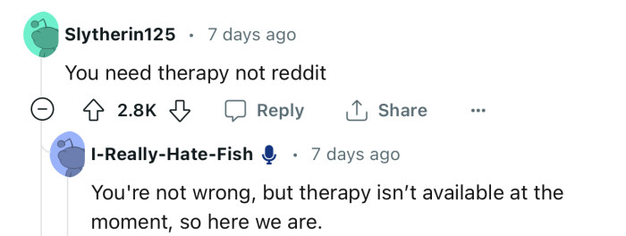 OP Seriously Needs a Therapist, ASAP!