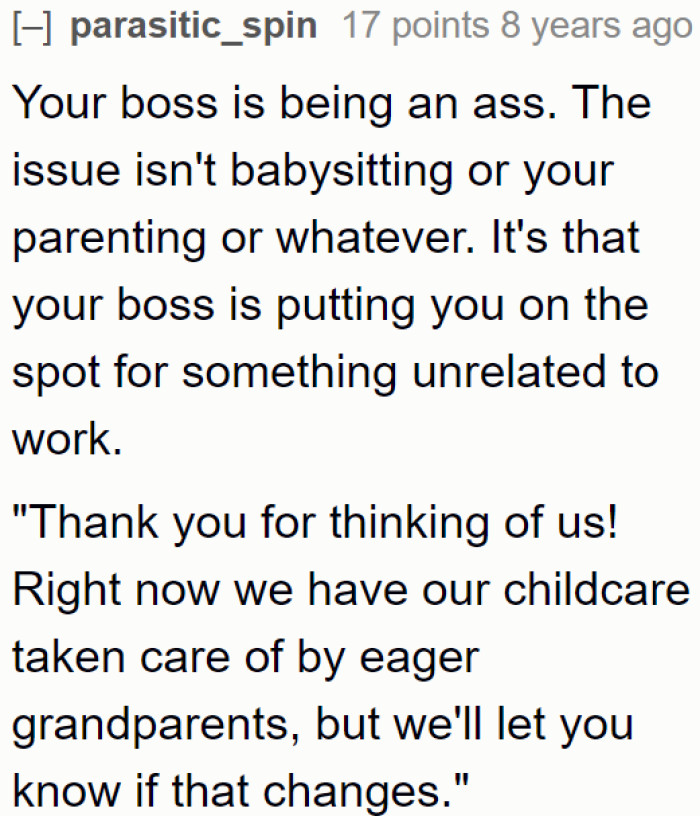 The Manager's Request Is Inappropriate. She Shouldn't Pressure an Employee into Something Not Related to Their Job.