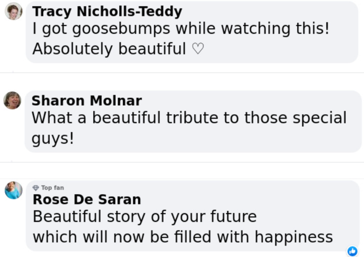 Supportive comments: