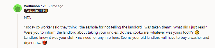 Don't ask your coworker for life advice anymore -- maybe they are secretly the landlord....