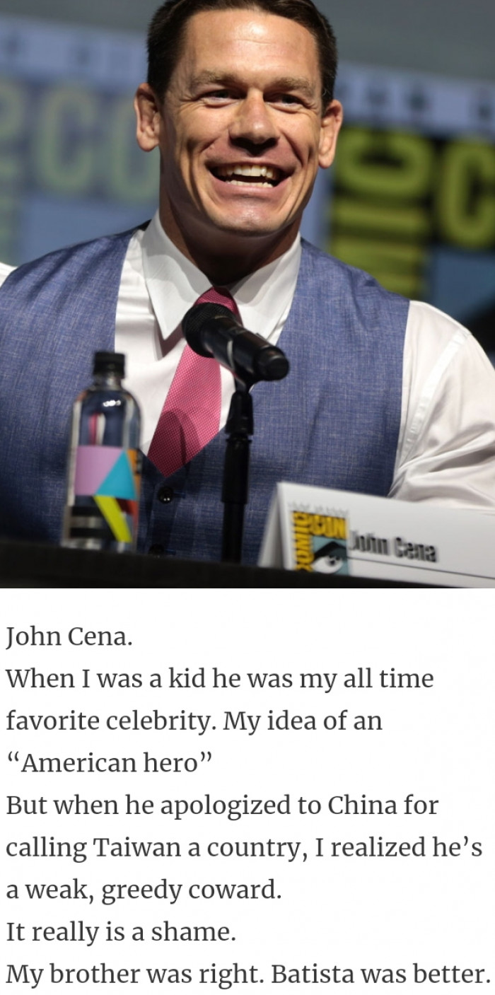 35. John Cena, the wrestler, here
