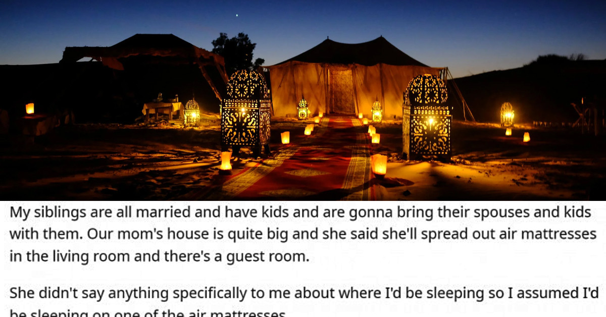 Family Problems Arise When Daughter Is Asked To Sleep In Tent For Christmas