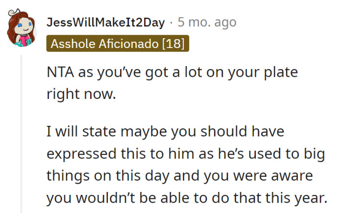 Lesson served for next time!