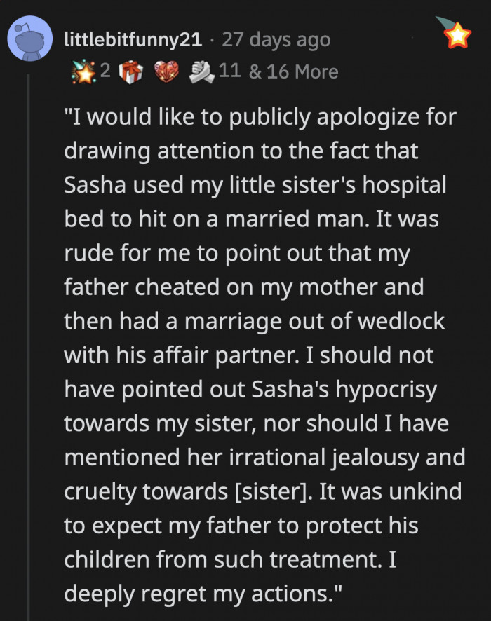 But I do wonder if this apology is enough for the commenter above? OP should definitely send this still.