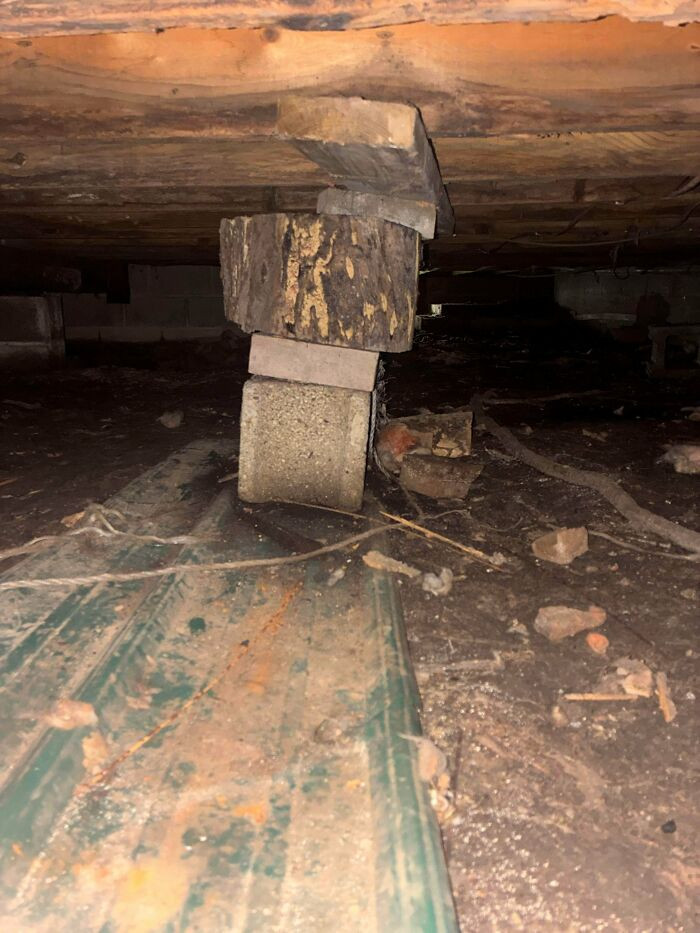 "A Support In My Crawlspace That Was Not Mentioned In The Inspection Report"