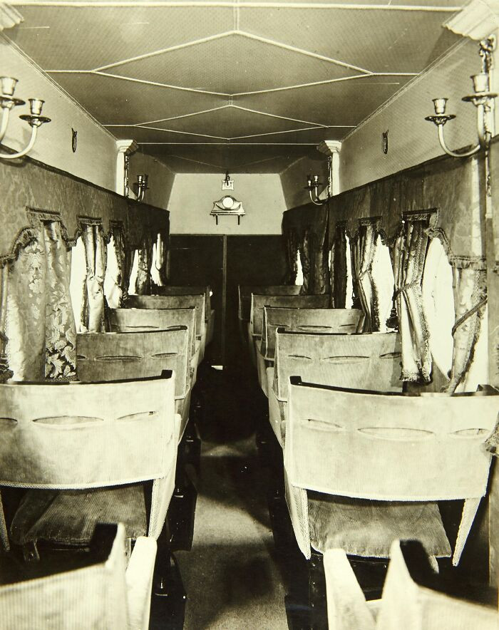"Interior Of New Handley Page W.8 Plane Cabin, Early 1920s"