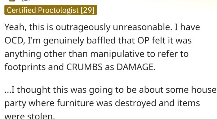 How are footprints and pizza crumbs damage?