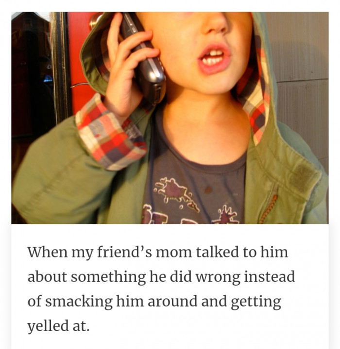 #22 Not all children have experienced being hit when they make mistakes.
