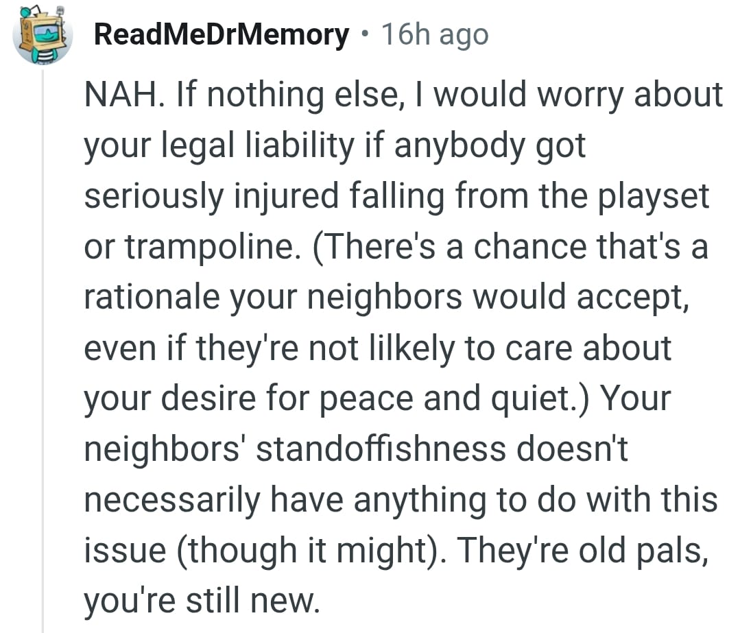 Worrying about the legal liability