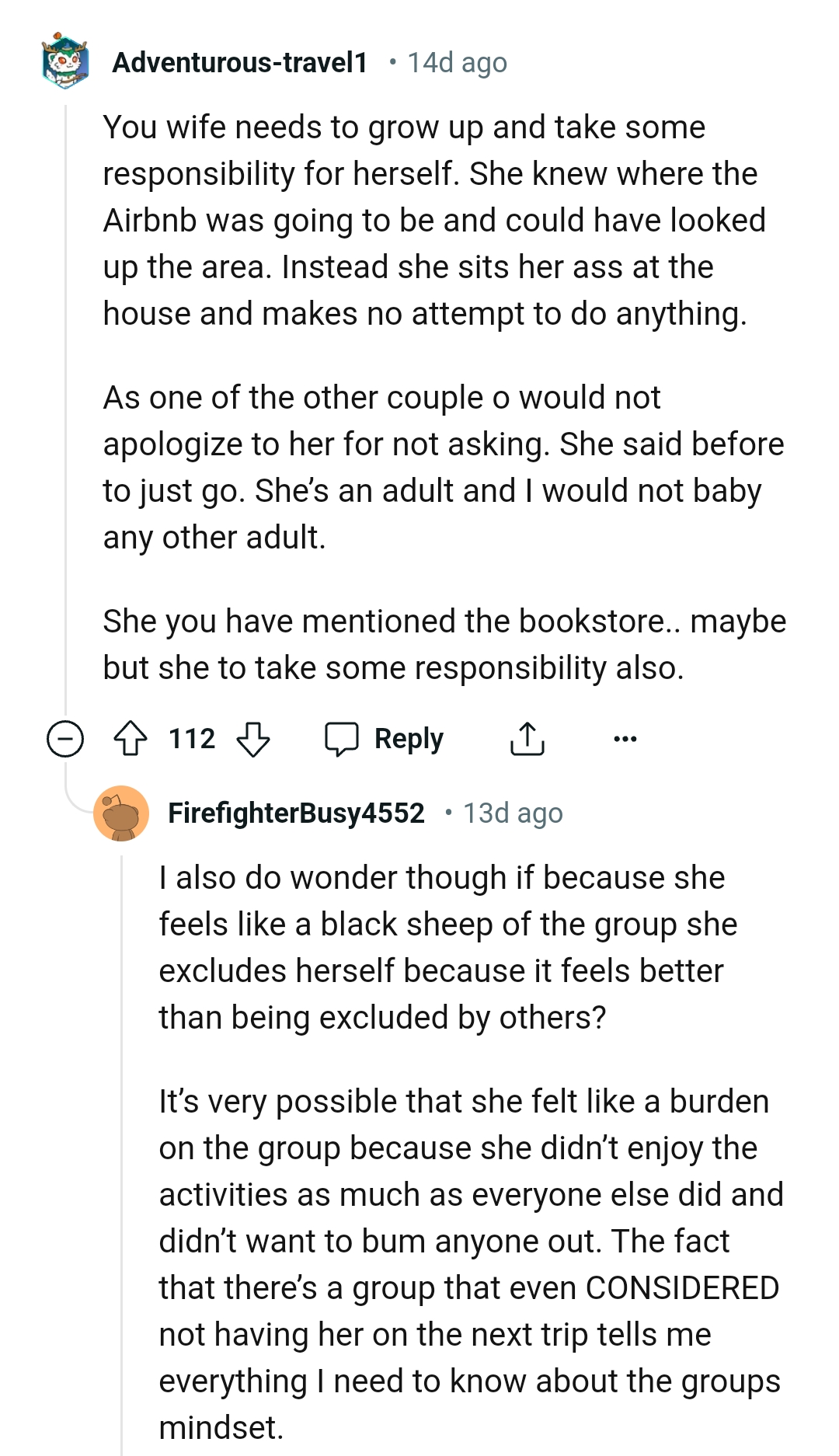 No one wants to baby an adult