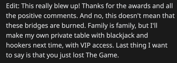 OP thanked those who kindly gave him positive comments