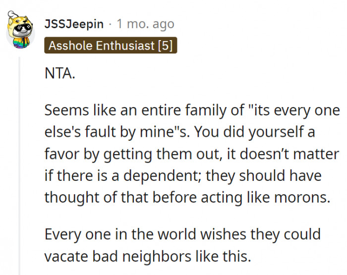 11. They should have thought of everything before acting like morons.