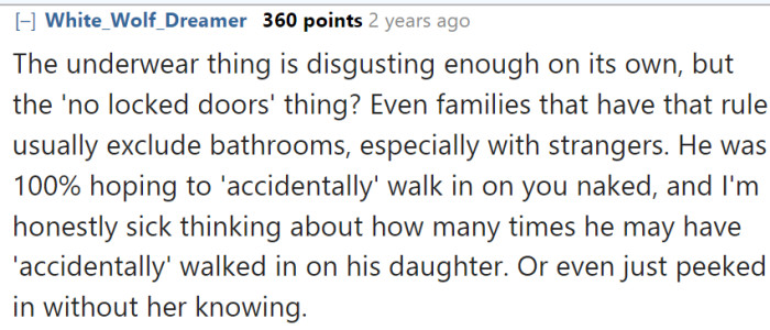 I definitely don't even want to think about this.