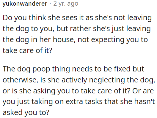 Maybe OP is taking on extra tasks her roommate didn't request.