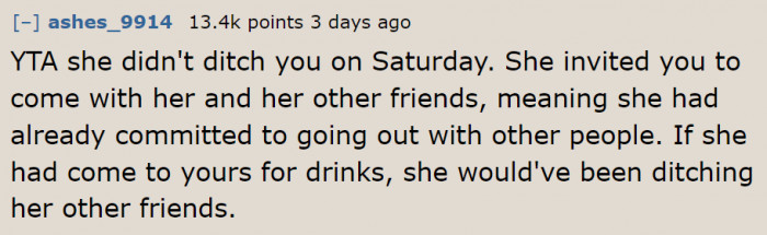 The Plan Was Already Set. The OP Has No Right to Demand the Best Friend Cancel Her Schedule.