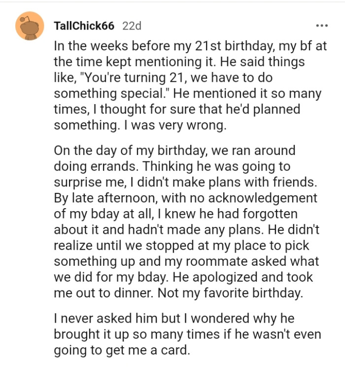 Another Redditor shares their own story